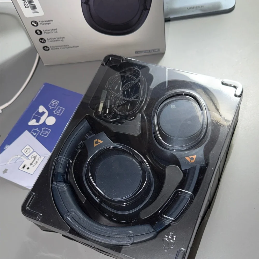 (001)Lavles E500Pro Wireless Noise Cancelling Headphones